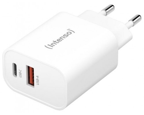 Intenso | Cargador pared W30AC|1xUSB-A 1xUSB-C