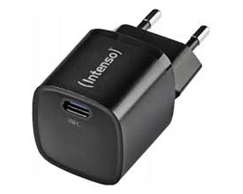 Intenso | Cargador pared GaN W30C&sup2; USB-C Negro