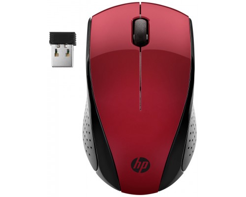 RATON OPTICO WIRELESS 220 ROJO HP