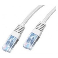 CABLE DE RED LATIGUILLO RJ45 CAT.5E UTP AWG24 3 M BLANCO NANOCABLE