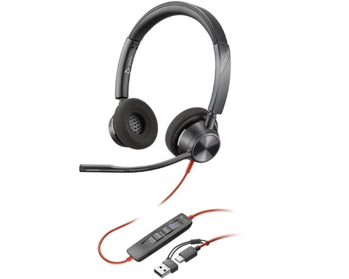 Auriculares poly estéreo blackwire 3325 con-MR6 Auriculares poly estéreo blackwire 3325 con