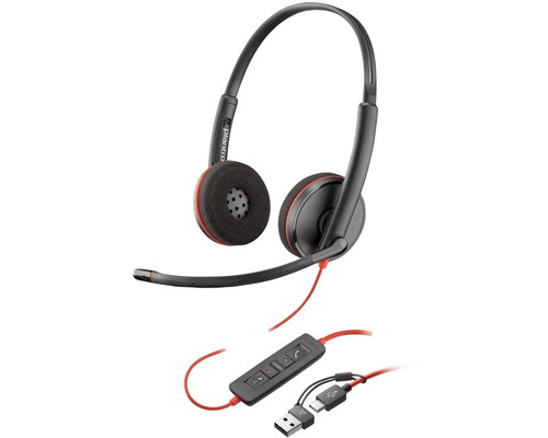 Auriculares poly blackwire 3220 estéreo usb - c-MR6 Auriculares poly blackwire 3220 estéreo usb - c