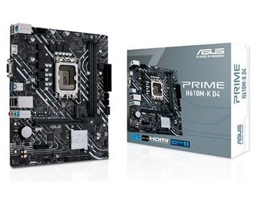 ASUS Placa Base PRIME H610M-K D4  mATX LGA1700