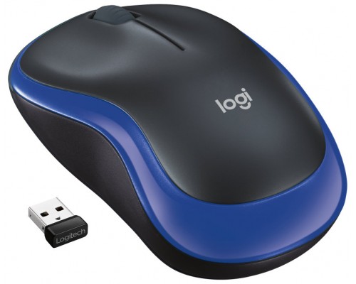 RATON OPTICO WIRELESS M185 AZUL LOGITECH