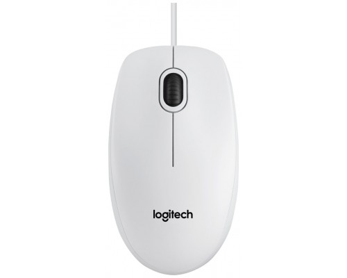 Logitech B100 Ratón Blanco OEM