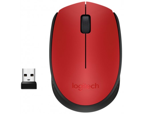 RATON OPTICO WIRELESS M171 ROJO LOGITECH