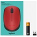 RATON OPTICO WIRELESS M171 ROJO LOGITECH