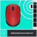 RATON OPTICO WIRELESS M171 ROJO LOGITECH