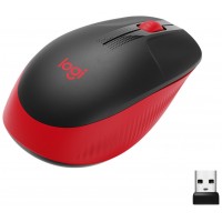 RATON OPTICO WIRELESS M190 ROJO LOGITECH