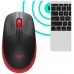 RATON OPTICO WIRELESS M190 ROJO LOGITECH