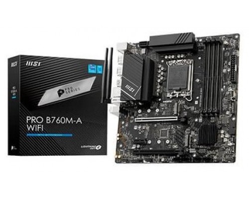 PLACA BASE MSI PRO B760M-A WIFI 1700 MATX 4XDDR5