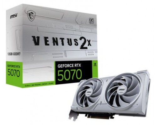 TARJETA GRAFICA MSI RTX 5070 12G VENTUS 2X OC WHITE