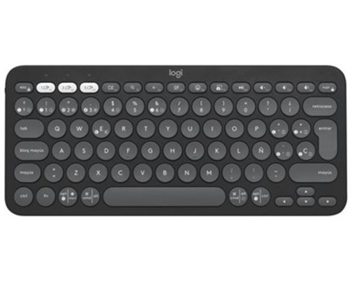 TECLADO LOGITECH PEBBLE KEYS 2 K380S BLUETOOTH ESPAÑOL GRAFITO