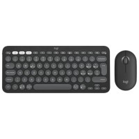 TECLADO + RATON WIRELESS MULTIDISPOSITIVO PEBBLE 2 NEGRO LOGITECH