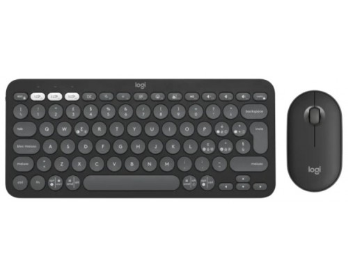 TECLADO + RATON WIRELESS MULTIDISPOSITIVO PEBBLE 2 NEGRO LOGITECH