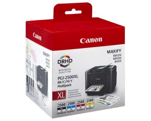 MULTIPACK 4 CARTUCHOS CANON TINTA PGI-2500 XL BK/C/M/Y