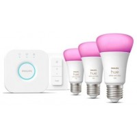 PHILIPS Kit 3 bombillas inteligentes E27+regulador