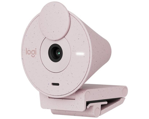 Webcam logitech brio 300 rosado full