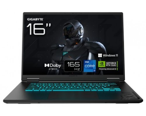 PORTATIL GIGABYTE A16 CWHI3ES864SH I7-13620H 32GB 1TB RTX5070 16"WUXGA W11H-DI213 PORTATIL GIGABYTE A16 CWHI3ES864SH I7-13620H 32GB 1TB RTX5070 16"WUXGA W11H