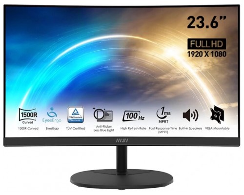 MONITOR LED 23.6" MSI MP2412C 23.6" FHD VA 100HZ 1MS ALTAVOCES CURVO HDMI