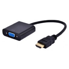 ADAPTADOR GEMBIRD HDMI-M A VGA-H  Y AUDIO CON JACK 3.5 (CABLE 15CM)