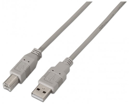 Aisens Cable USB 2.0 impresora A/M-B/M beige 1.8m