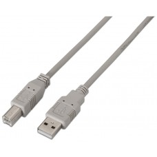 CABLE IMPRESORA AISENS USB 2.0 TIPO A M-B M BEIGE 4.5M