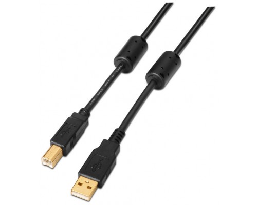 CABLE AISENS USB 2.0 IMPRESORA ALTA CALIDAD FERRITA A/M-B/M 2.0M