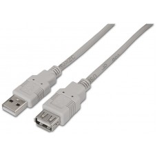 CABLE AISENS USB 2.0 TIPO A/M-A/H BEIGE 1.0M