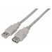 CABLE AISENS USB 2.0 TIPO A/M-A/H BEIGE 1.8M