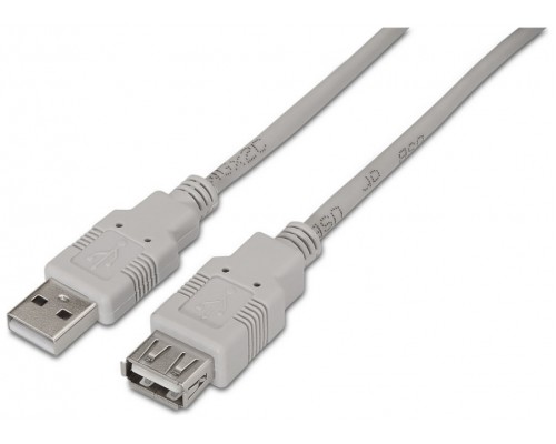 CABLE USB 2.0 AISENS TIPO A/M-A/H BEIGE 3.0M