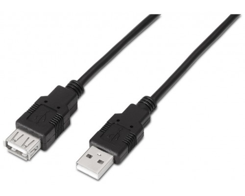 Aisens Cable USB 2.0 Tipo A/M-A/H negro 1.8m