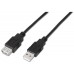 Aisens Cable USB 2.0 Tipo A/M-A/H negro 1.8m