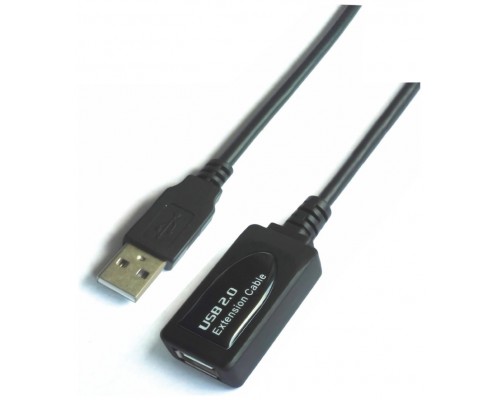 CABLE AISENS USB 2.0 PROLONGADOR AMPLIFICADOR A/M-A/H 5.0M NEGRO