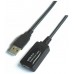 CABLE AISENS USB 2.0 PROLONGADOR AMPLIFICADOR A/M-A/H 5.0M NEGRO