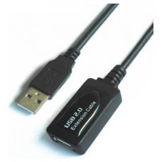 CABLE AISENS USB 2.0 PROLONGADOR AMPLIFICADOR A/M-A/H 15M NEGRO