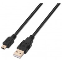 CABLE AISENS USB 2.0 TIPO A/M-MINI B/M NEGRO 0.5M