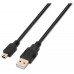 CABLE AISENS USB 2.0 TIPO A/M-MINI B/M NEGRO 1.0M