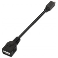 CABLE AISENS USB 2.0 OTG TIPO MICRO B/M-A/H NEGRO 15CM