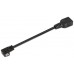 CABLE AISENS USB 2.0 OTG ACODADO MICRO B/M-A/H NEGRO 15CM