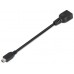 CABLE AISENS USB 2.0 OTG TIPO MINI B/M-A/H NEGRO 15CM