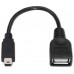 CABLE AISENS USB 2.0 OTG TIPO MINI B/M-A/H NEGRO 15CM