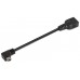 CABLE AISENS USB 2.0 OTG ACODADO TIPO MINI B/M-A/H NEGRO 15CM