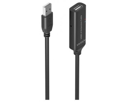 CABLE AISENS USB 2.0 PROLONGADOR AMPLIFICADOR A/M-A/H NEGRO 10M