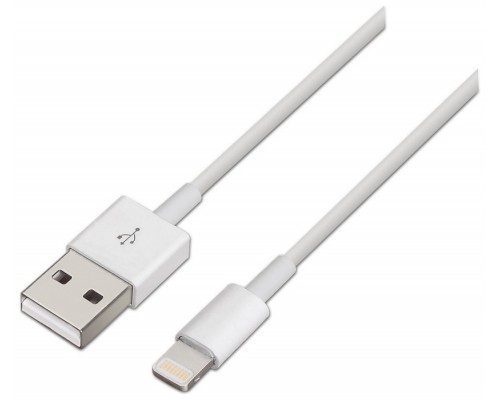 Aisens Cable Lightning/M a USB 2.0 A/M blanco 2.0m