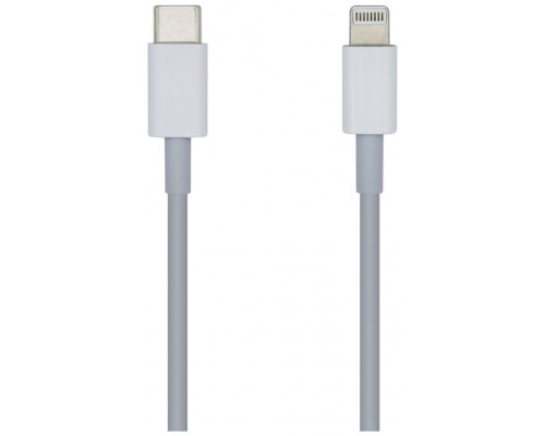 CABLE AISENS USB 2.0 LIGHTNING/M-USB-C/M PD BLANCO 20CM