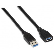 CABLE USB 3.0 AISENS TIPO A M-A H NEGRO 2.0M