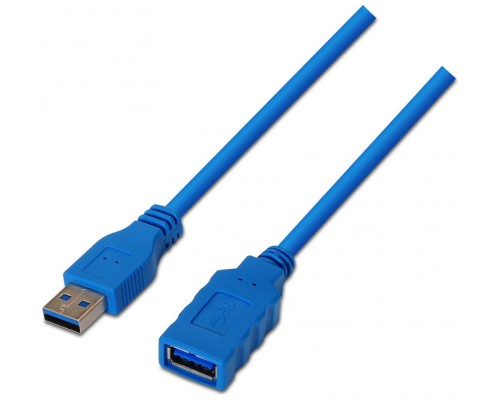 CABLE AISENS USB 3.0 TIPO A/M-A/H AZUL 1.0M