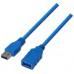 CABLE AISENS USB 3.0 TIPO A/M-A/H AZUL 1.0M