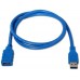 CABLE AISENS USB 3.0 TIPO A/M-A/H AZUL 1.0M